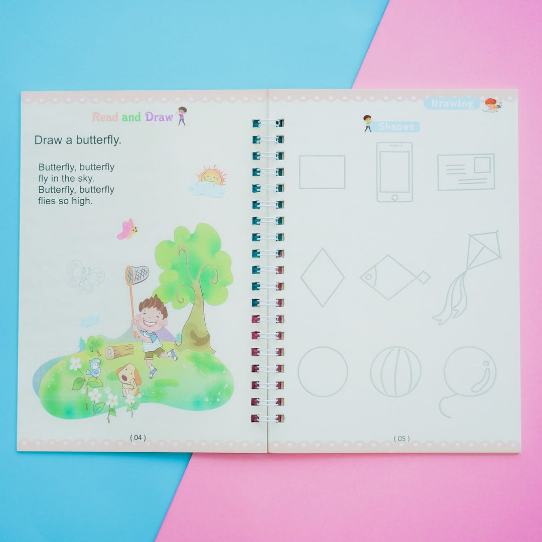 BowLift | Children'S Numbers Letters Practice Magic Copybook