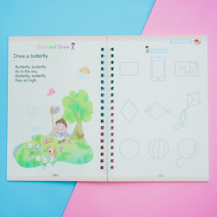 BowLift | Children'S Numbers Letters Practice Magic Copybook