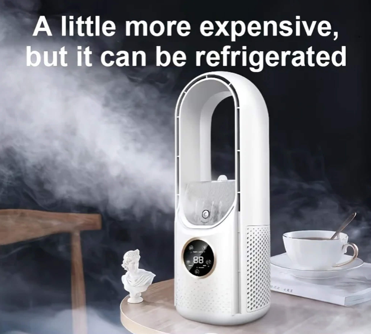 BowLift | Bladeless Portable Fan | Ultra-Quiet, Ergonomic Design & Ideal for Home and Office Use