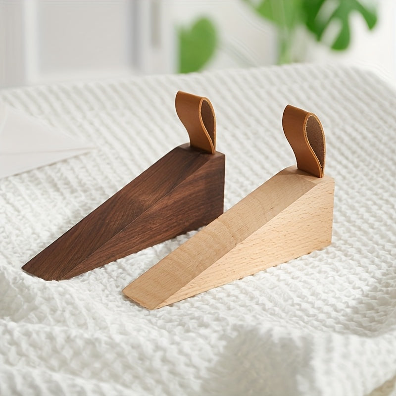 NordGrip Wooden Doorstopper – Scandinavian Design with Non-Slip Base | Bowlift