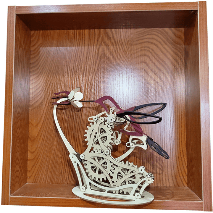 BowLift | 3d Wooden Mechanical Hummingbird
