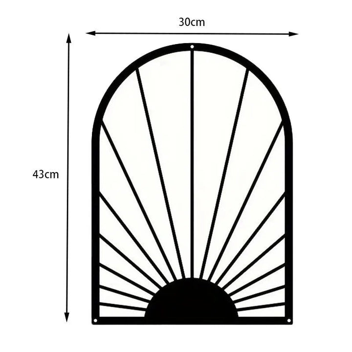 BowLift | Nordic Iron Line Wall Art – Antique Silhouette Metal Pendants