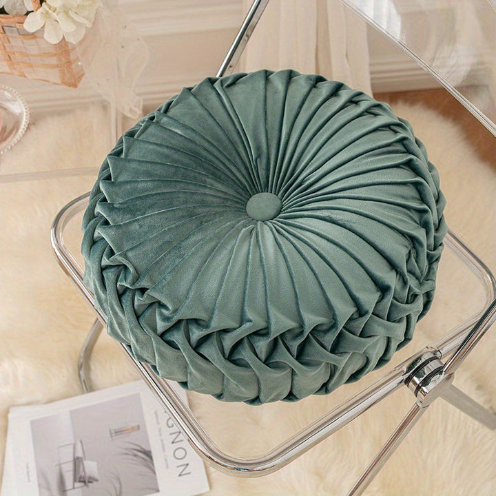 BowLift | VelvetGlow - Soft Round Cushion for Cozy Spaces