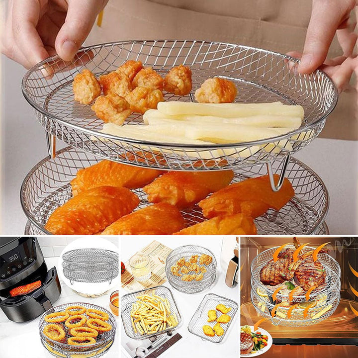 BowLift | Stackable 3-layer Air Fryer Stand