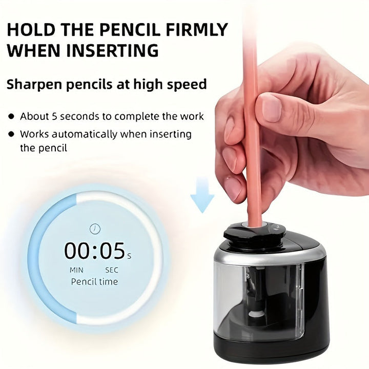 Automatic USB Pencil Sharpener – Compact & Fast | Bowlift