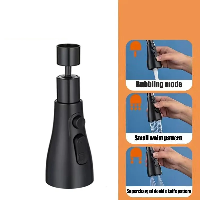HydroFlex360 kitchen faucet attachment with 360° rotation | Bowlift