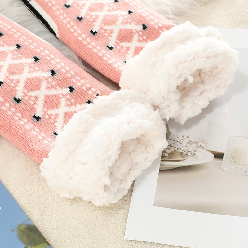 BowLift | Ultra-thick Cashmere Slippers Socks S