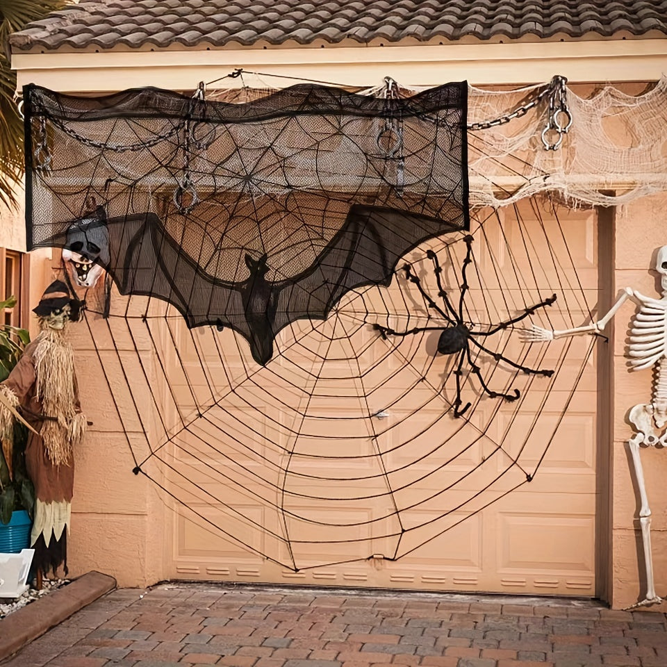 BowLift | Table Runner Black Lace Halloween Decoration