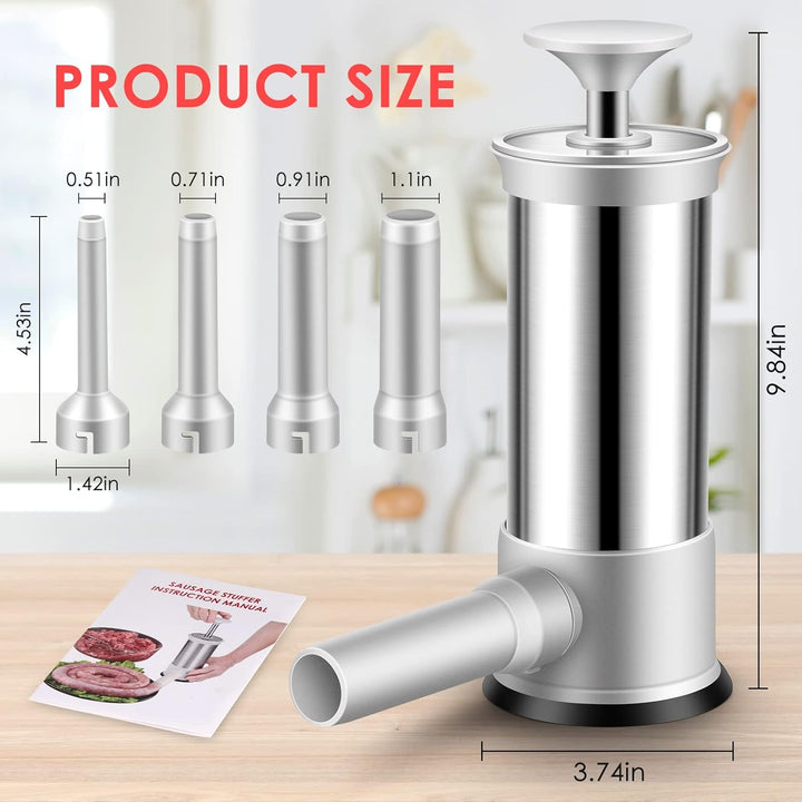 BowLift | Sausage filler with 4 different size filling tubes