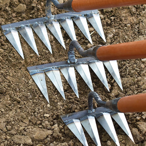 TuinGrijp Carbon Steel Weeding Rake for Garden Maintenance | Bowlift