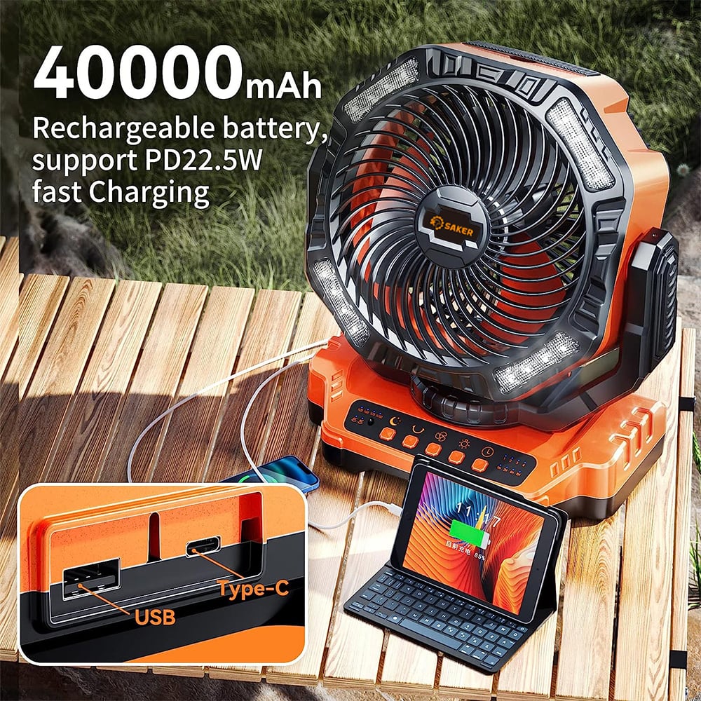 Rechargeable Camping Fan | Bowlift