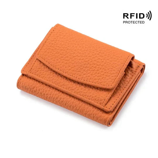 BowLift | RFID Blocking Wallet | Compact Leather Card Holder | Slim Travel Accessory for Men & Women
