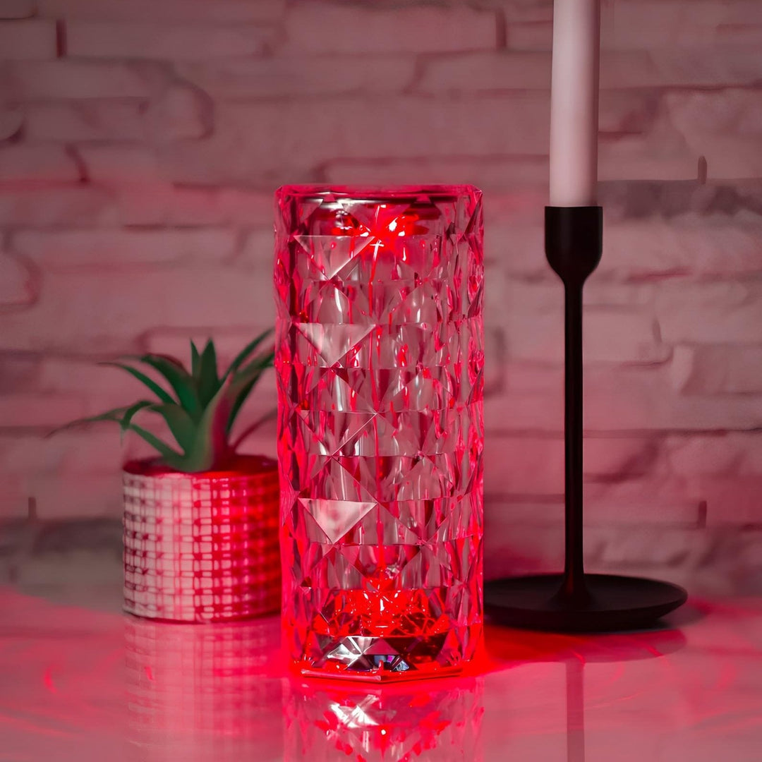 Crystal Table Lamp with Touch Control - Aurora | Bowlift