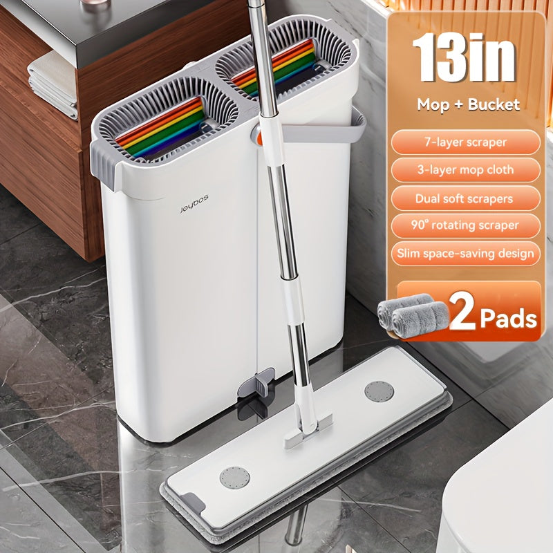Mop set with bucket | 33 cm or 40 cm flat mop | Bowlift