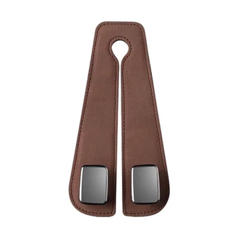 BowLift | Car Seat Back Double Hook with Phone Holder – PU Leather Organizer