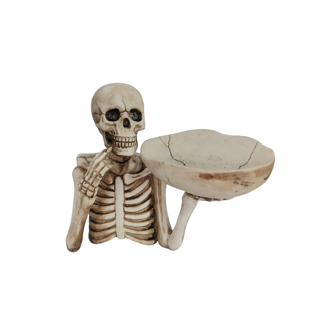 BowLift | GhoulBowl Skull Bowl – Resin Halloween Candy Bowl and Gothic Decoration