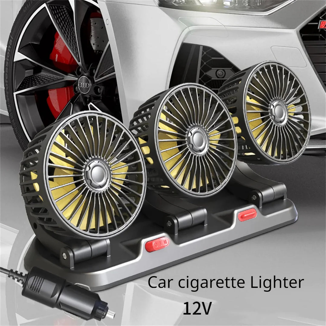 Adjustable 3-Head Electric Fan | Bowlift