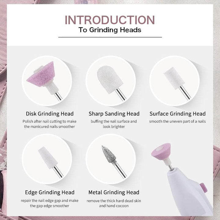 NailPro Electric Nail File Set 2-Pack | Bowlift