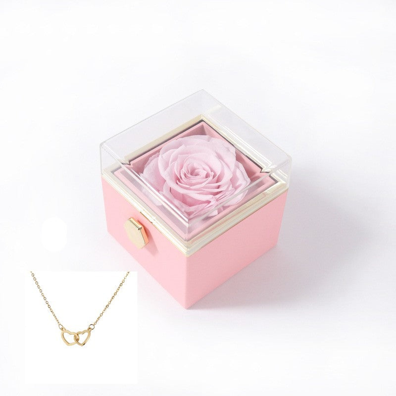 BowLift | 180° Rose Gift Box™ | With Engraved Love Necklace