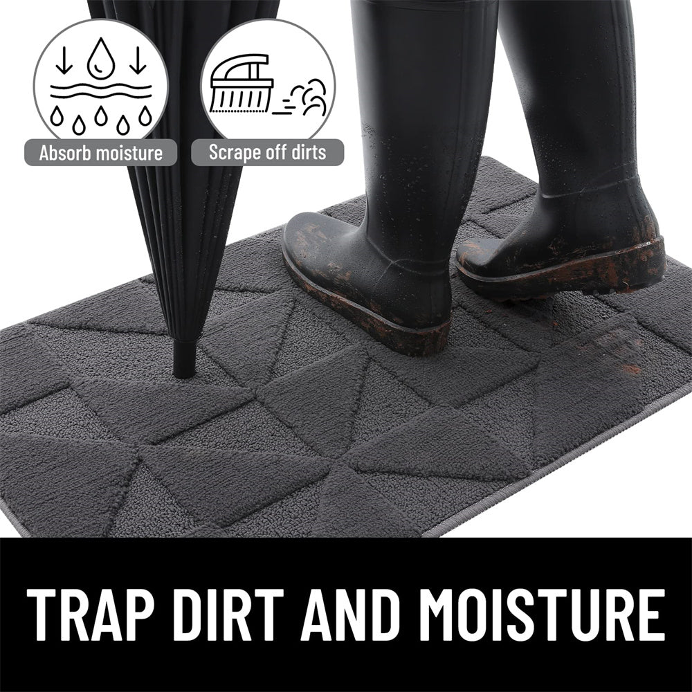 BowLift | Modern Geometric Non-Slip Microfiber Door Mat