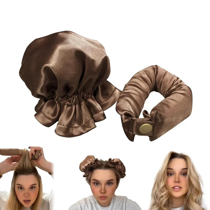 BowLift | Satin Heatless Curling Buns Set