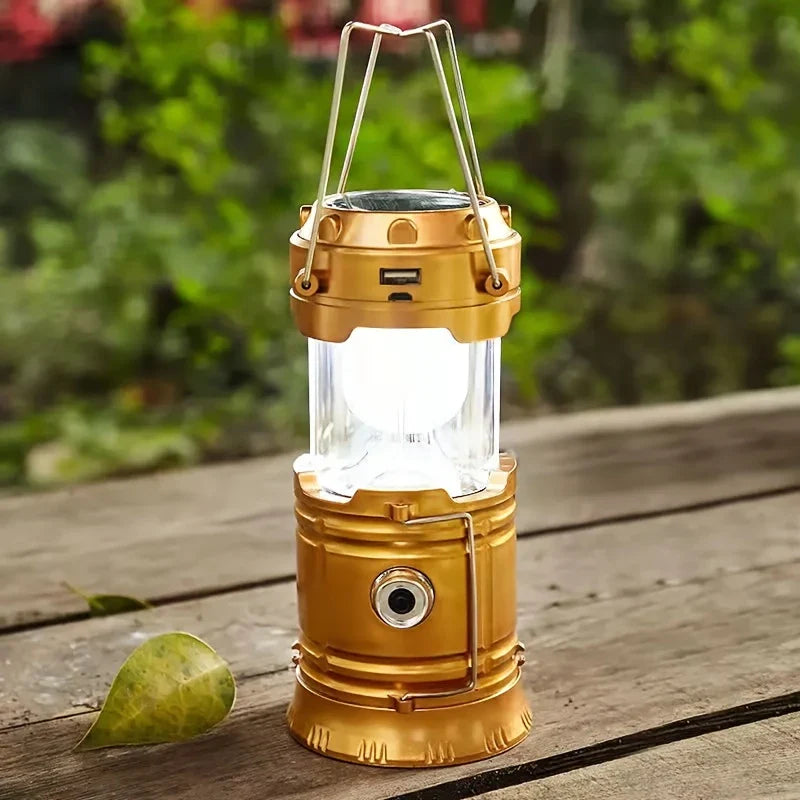 BowLift | Solar Camping Lamp with USB Charging – Portable LED Lantern for Outdoor Activities and Emergencies
