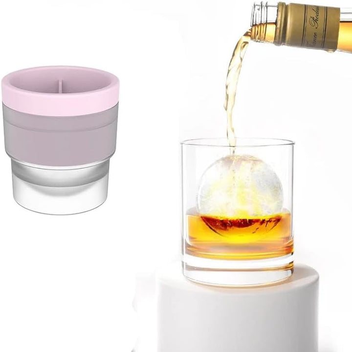 Silicone Stackable Circular Ice Hockey Ball Maker Mold | Bowlift