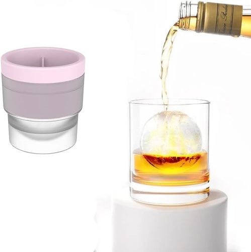Silicone Stackable Circular Ice Hockey Ball Maker Mold | Bowlift