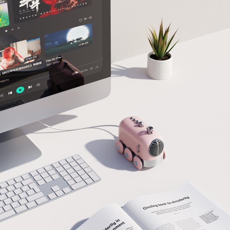 BowLift | Retro Bluetooth Speaker with Wireless High-Quality Sound - Mini Train Design