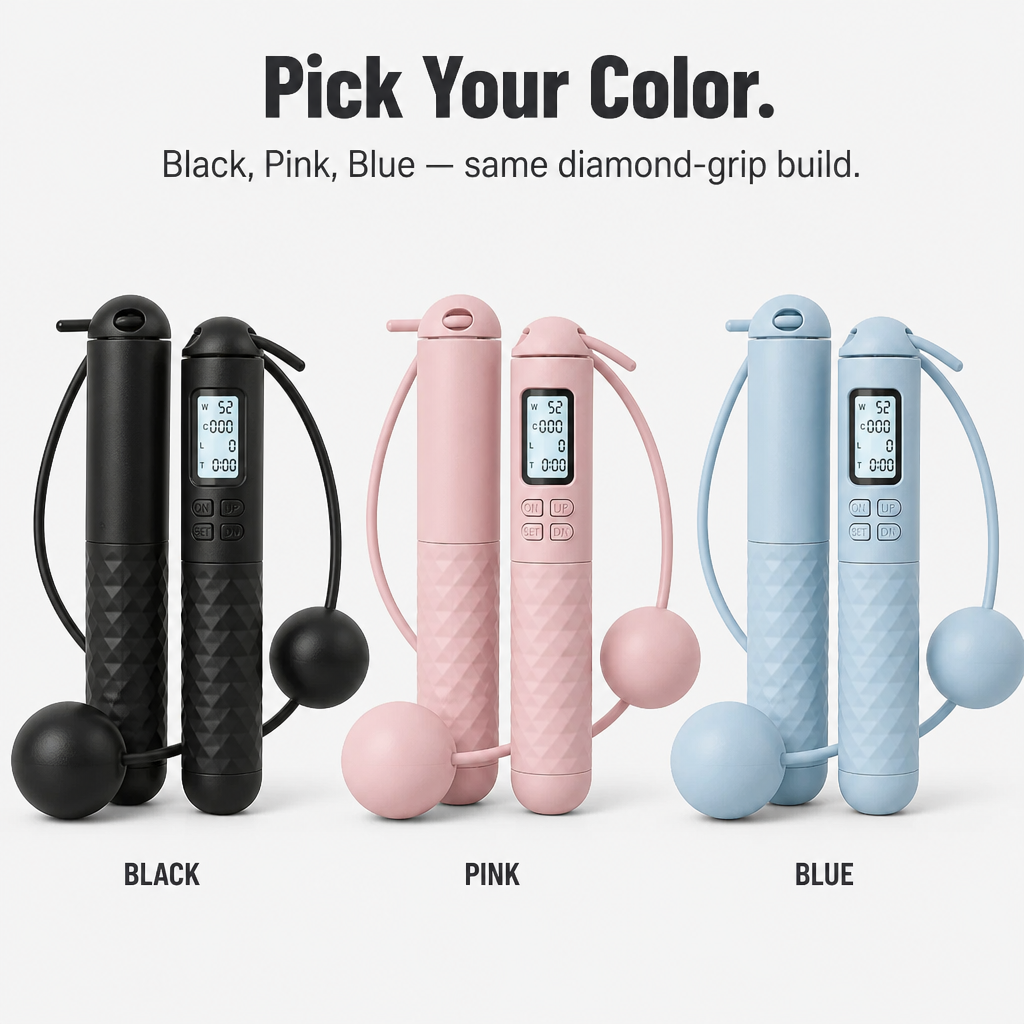 PulseRope Wireless Jump Rope with LCD Display | Bowlift