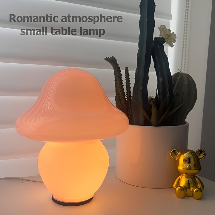 BowLift | MushroomDream Lamp – Enchanting Glass Lighting with Mushroom Pattern