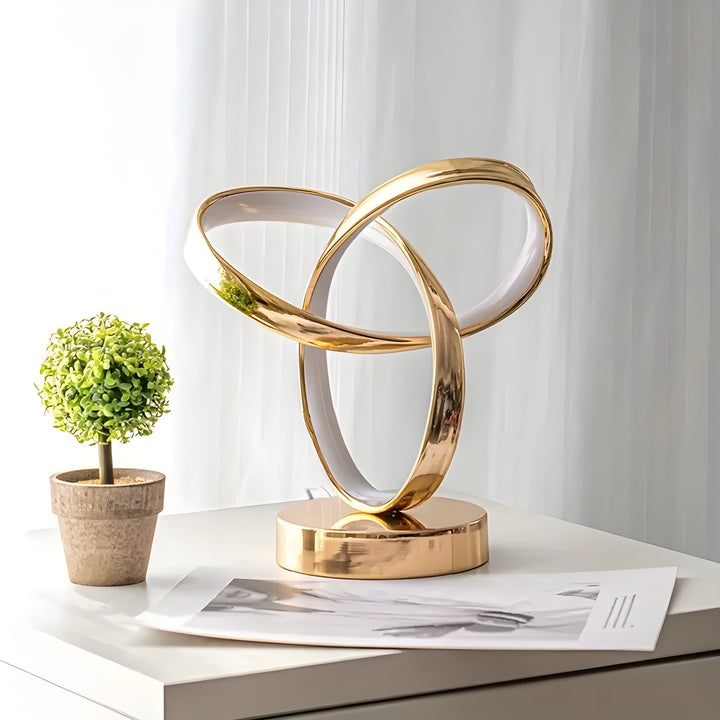 BowLift | Lamp - Luxury Golden Möbius Ring Desk Reading Lamp