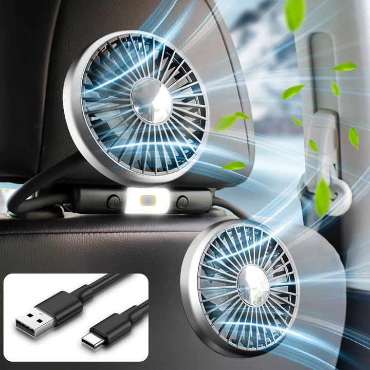 Summer Dual-Head USB Hose Fan | Bowlift