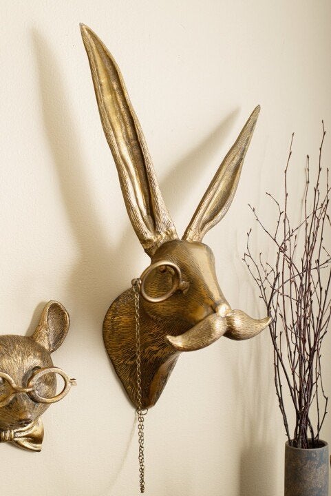 ArtBeest Animal Head Wall Decoration – Hand-Painted Playful Figures Made of Resin | Bowlift