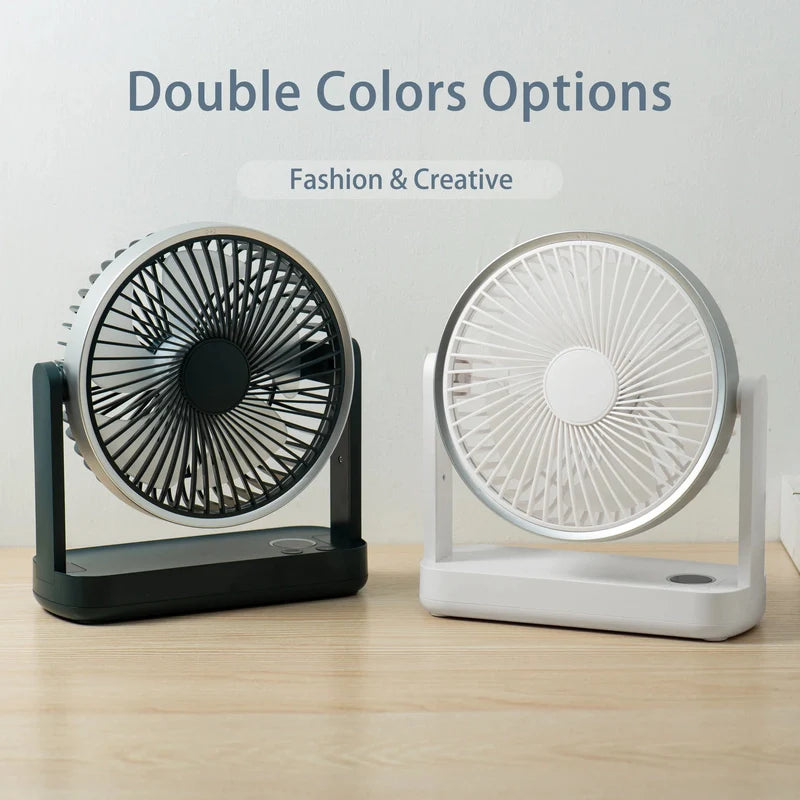 Compact Rechargeable USB Desk Fan for Home, Office, and Outdoors | Bowlift
