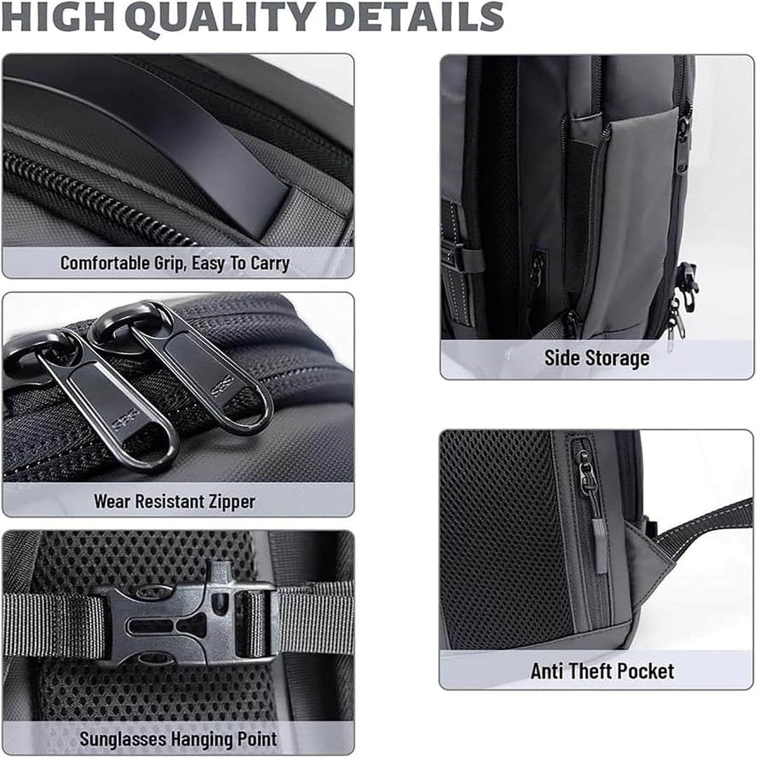 Expandable Compression Travel Backpack with Anti-Theft Lock & Wet Compartment | Bowlift