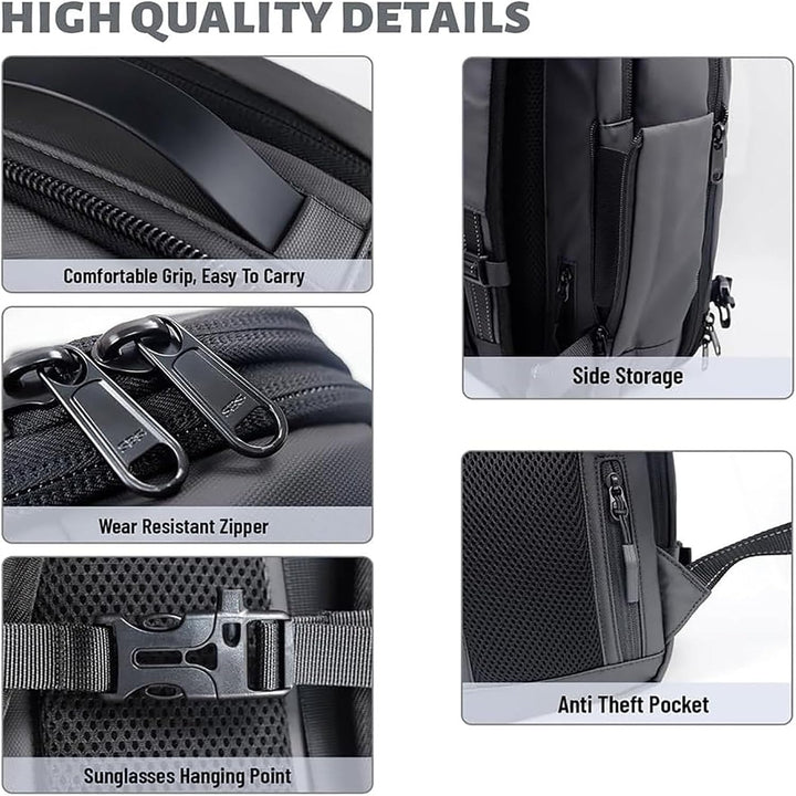 Expandable Compression Travel Backpack with Anti-Theft Lock & Wet Compartment | Bowlift
