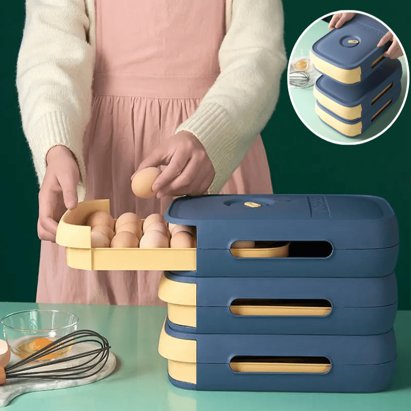 BowLift | Practical fridge drawer for 18-20 eggs with freshness indicator