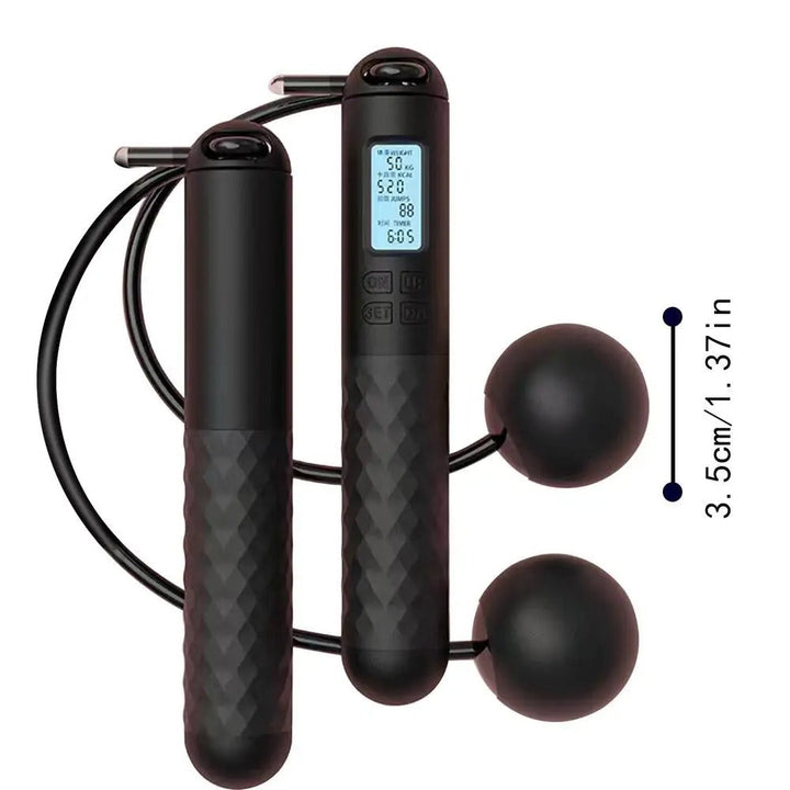 BowLift | Weighted Cordless Jump Rope with Counter | Ergonomic, Tangle-Free Design for Home Workouts and Cardio Training