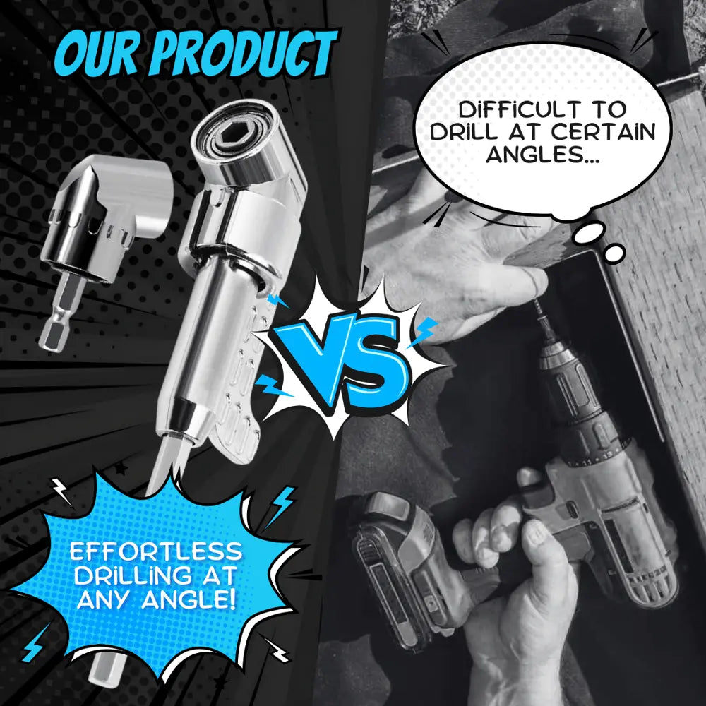 BowLift | 105° Angle Drill Adapter with Magnetic Handle Set