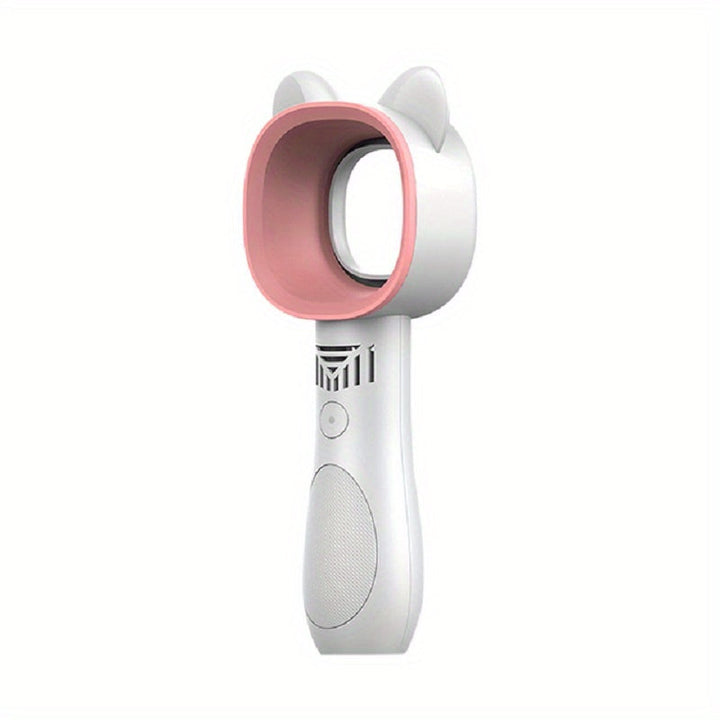 1pc USB Rechargeable Bladeless Handheld Fan - Portable Mini Desk Fan with 3 Speeds for Travel, Camping, Office, and Room Use | Bowlift
