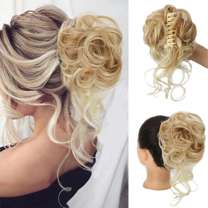 Curly Bun Hair Claw Clips Bowlift