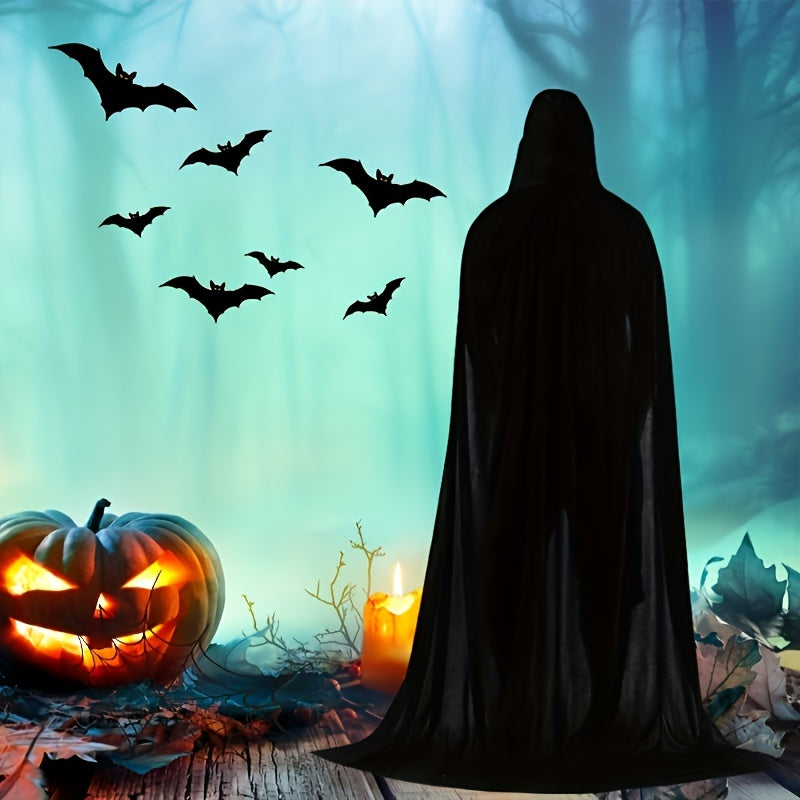 BowLift | Unisex Long Hooded Halloween Costume Cape | Elegant Vintage