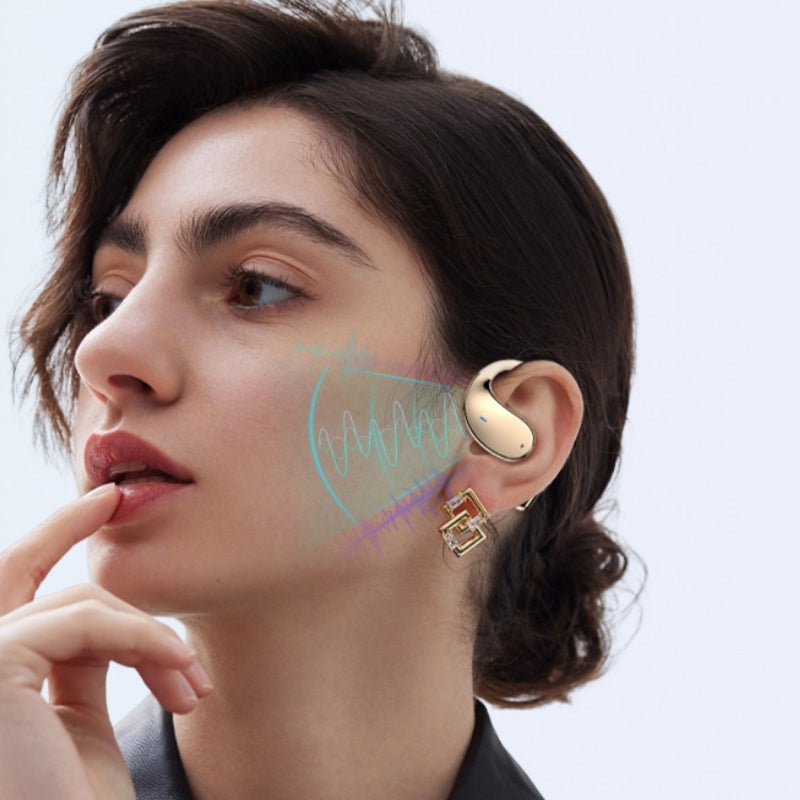 BowLift | Wireless earbuds with open ear and LED display