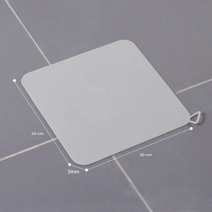 EcoFlow Shower Drain Silicone Cover | Anti Odour Mat - Catches Hair and Debris - Prevents Clogs in the Shower Bowlift