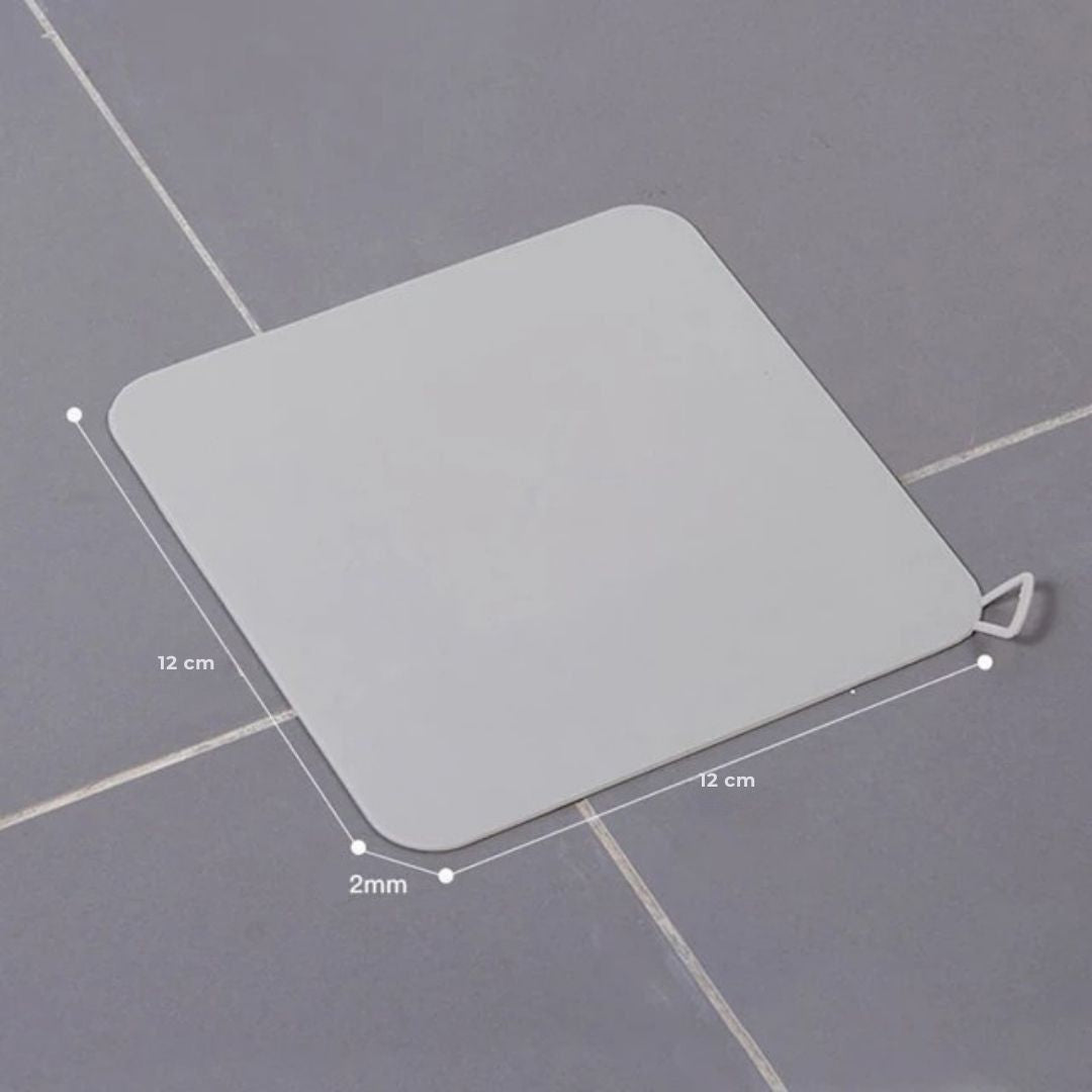 EcoFlow Shower Drain Silicone Cover | Anti Odour Mat - Catches Hair and Debris - Prevents Clogs in the Shower Bowlift
