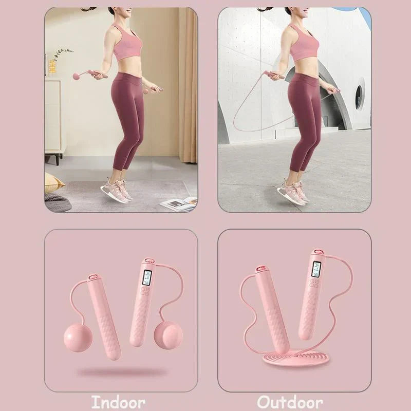 BowLift | Battery-operated skipping rope with counter and weight balls