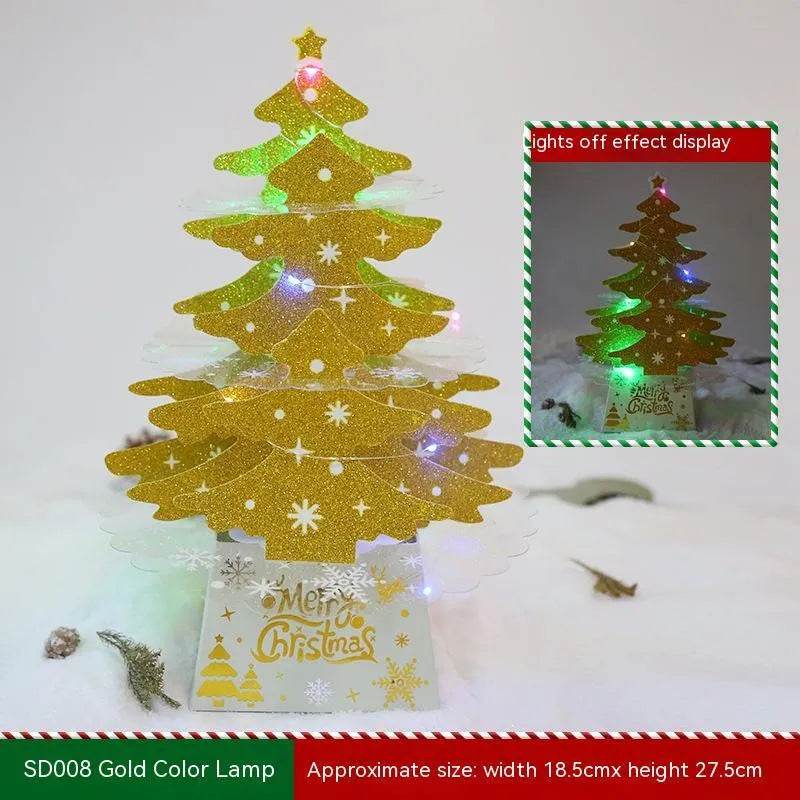 BowLift | Christmas Decorations Mini Desktop Christmas Greeting Card Ornaments