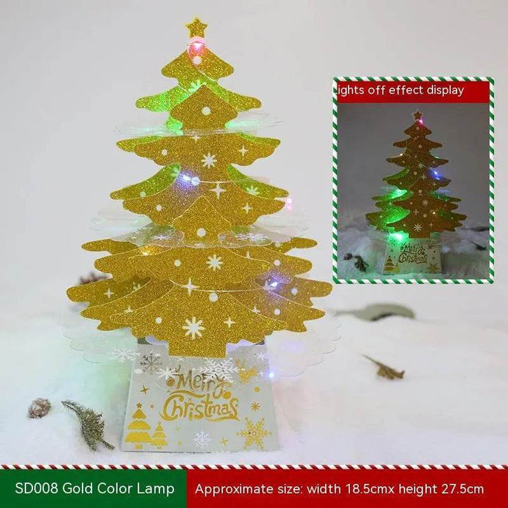 BowLift | Christmas Decorations Mini Desktop Christmas Greeting Card Ornaments