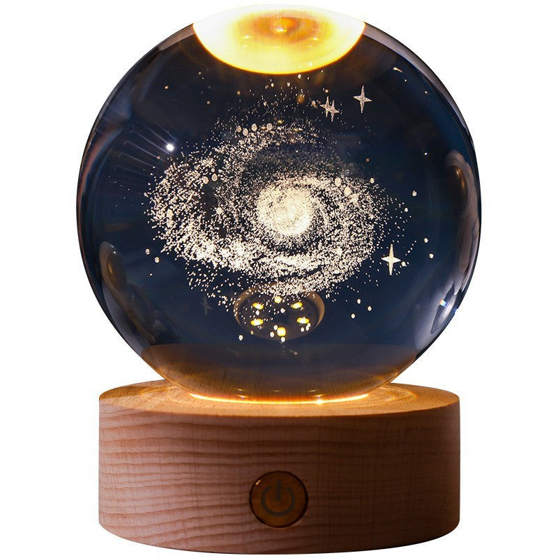CrystalLight - 3D Crystal Night Lamp with LED Lighting | Ambient Lighting for Bedroom or Living Room | Bowlift